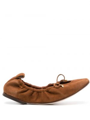 Nizki čevlji iz semiša Scarosso rjava