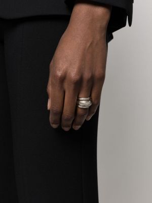 Chunky prsten Saint Laurent stříbrný