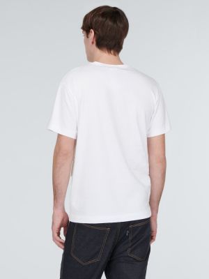 T-shirt di cotone in jersey Comme Des Garã§ons Homme Deux bianco