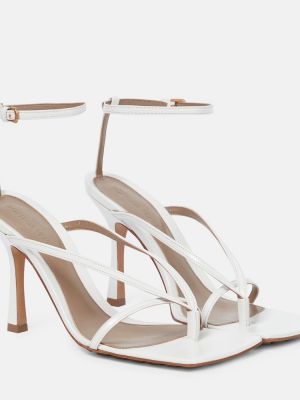 Sandales en cuir Bottega Veneta blanc