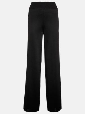 Voľné culottes nohavice Alaã¯a čierna