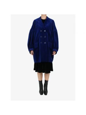 Płaszcz bawełniany Simone Rocha Pre-owned niebieski
