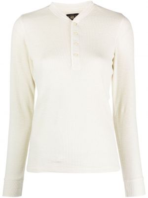 Biały sweter na guziki Ralph Lauren Rrl