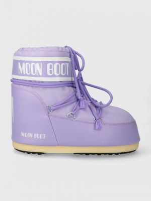 Фиолетовые нейлоновые дутики Moon Boot