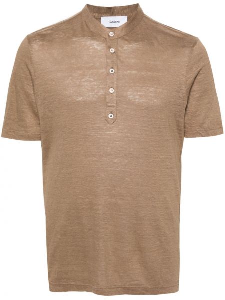 Marškinėliai Lardini ruda