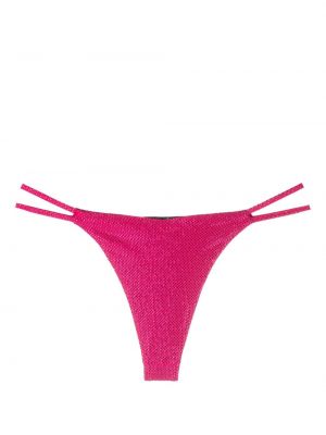 Křišťálové kalhotky string Philipp Plein růžové