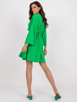 Maksi suknelė ilgomis rankovėmis Fashionhunters žalia