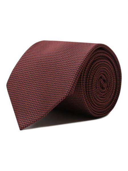 Шелковый галстук Brouback бордовый