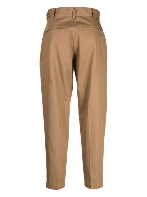Pantalon droit en coton Maison Kitsuné marron
