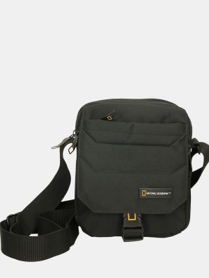 Нейлоновая сумка через плечо на молнии National Geographic черная