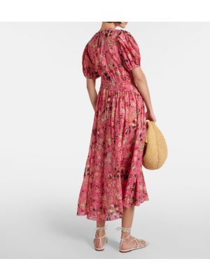 Βαμβακερή μίντι φόρεμα Ulla Johnson