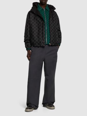 Spodnie bawełniane oversize Gucci