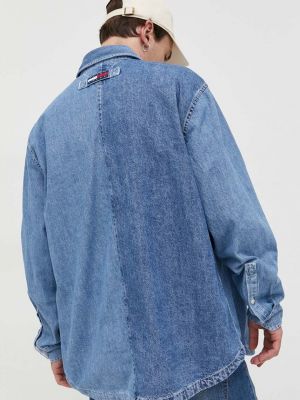 Cămășă de blugi Tommy Jeans albastru