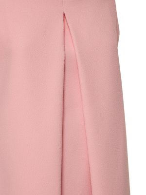 Sukienka mini z krepy Emilia Wickstead różowa