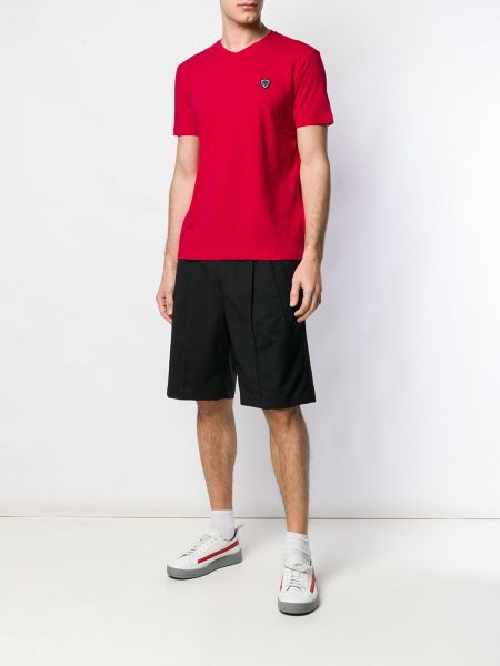 Camiseta con apliques Ea7 Emporio Armani rojo