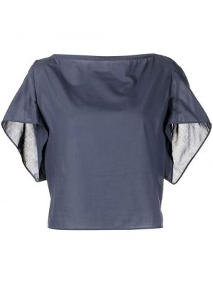 Båthals kort bluse Emporio Armani blå