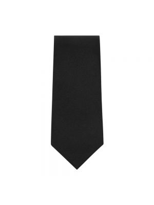 Jedwabny krawat Dolce And Gabbana czarny