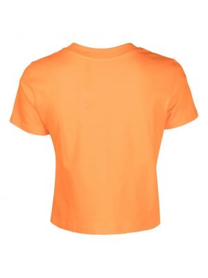 T-shirt en coton à imprimé Calvin Klein Jeans orange