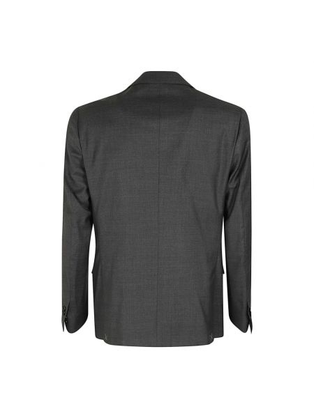 Abrigo de botonadura sencilla de lana elegante Corneliani gris