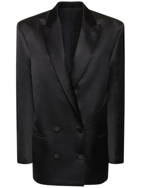 Kruvaze blazer Philosophy Di Lorenzo Serafini siyah