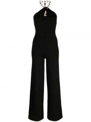 Fløjl jumpsuit i et stykke Galvan sort