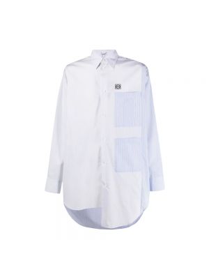 Koszula z kieszeniami asymetryczna Loewe biała