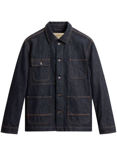 Denim skjorte Woolrich blå