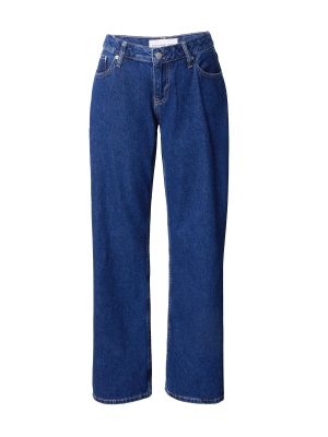 Дънки Calvin Klein Jeans синьо