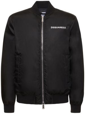 Bomber jakna iz najlona Dsquared2 črna