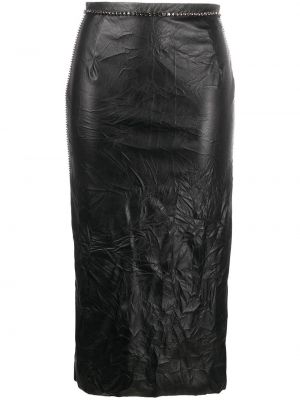 Falda de tubo ajustada de cristal Nº21 negro
