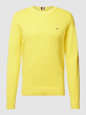 Dzianinowy sweter Tommy Hilfiger żółty