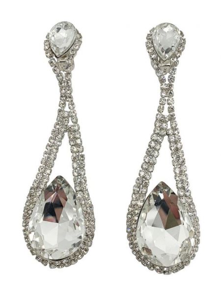Auskarai su kristalais Jennifer Gibson Jewellery sidabrinė