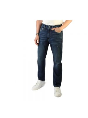 Jeansy skinny w jednolitym kolorze Tommy Hilfiger niebieskie