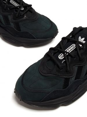 Sneakersy sznurowane koronkowe Adidas Ozweego czarne