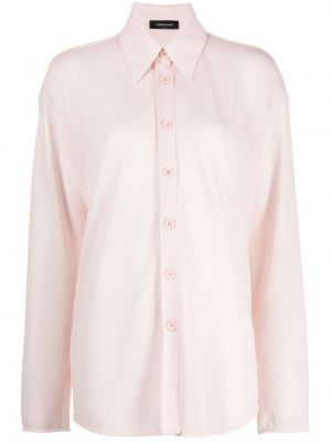 Прозрачна риза Fabiana Filippi розово
