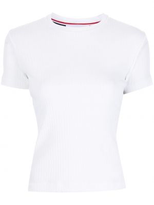 Pruhované tričko Thom Browne bílé