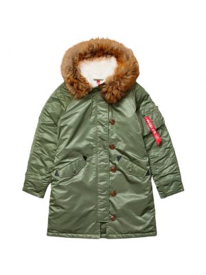 Женская куртка парка Alpha Industries Elyse Sage  / XS - Зеленый