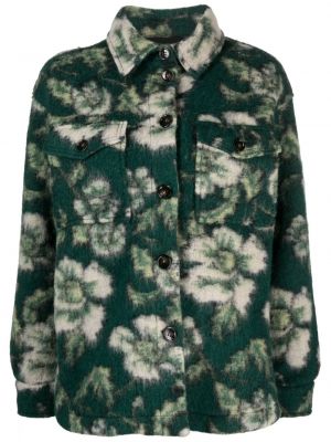 Raštuota gėlėta marškiniai Woolrich žalia