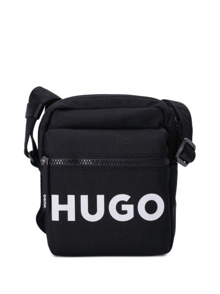 Τσάντα με σχέδιο Hugo μαύρο