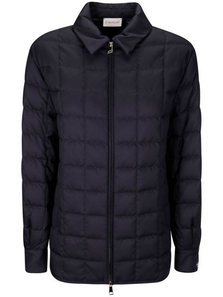 Kapitone ceket Moncler mavi