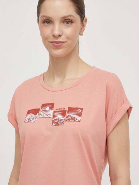 Sportska majica kratki rukavi Mammut ružičasta