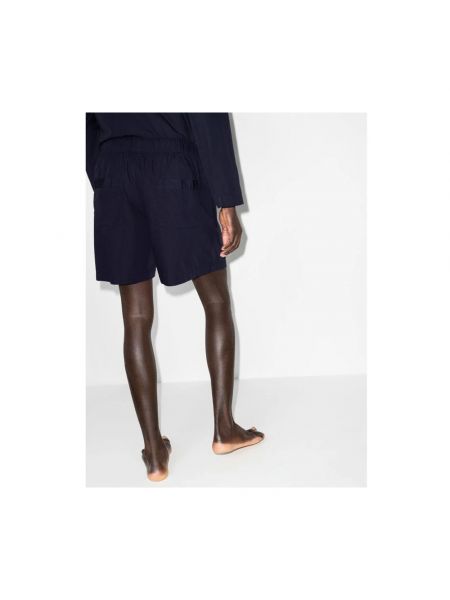 Pantalones cortos de algodón Tekla azul