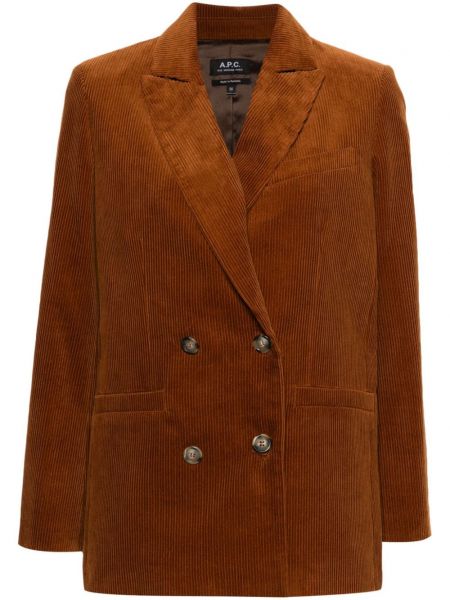 Cord langer blazer A.p.c. braun