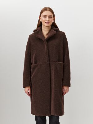 Пальто Just Clothes коричневое