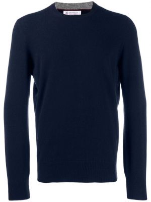Jersey de punto de tela jersey Brunello Cucinelli azul