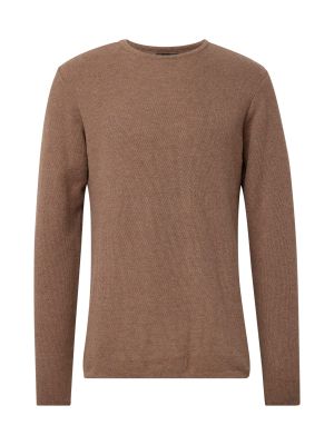 Pikčasti pulover Clean Cut Copenhagen rjava