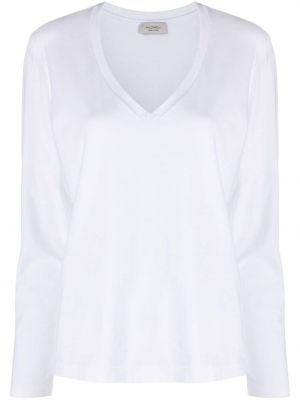 T-shirt mit v-ausschnitt Mazzarelli weiß