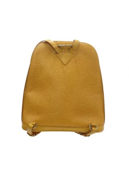 Mochila de cuero Louis Vuitton Vintage amarillo