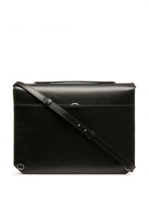 Kožená taška na notebook Bally černá