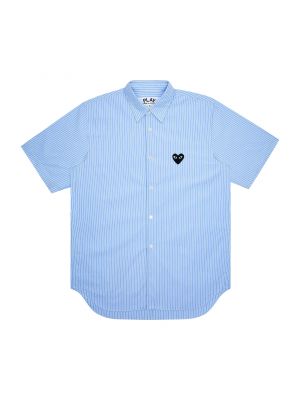 Рубашка в полоску Comme Des Garçons синяя